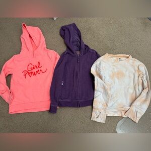 3 Girls Size 6 / 6x Sweatshirts / Power Pink Hoodie